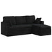 Bank Zwart 198 x 134 x 80 cm Fluweel