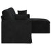 Bank Zwart 198 x 134 x 80 cm Fluweel