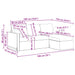 Bank Zwart 198 x 134 x 80 cm Fluweel