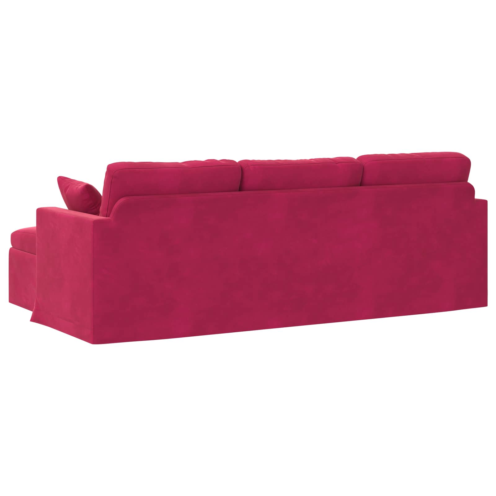 Bank Wijnrood 228 x 134 x 80 cm Fluweel