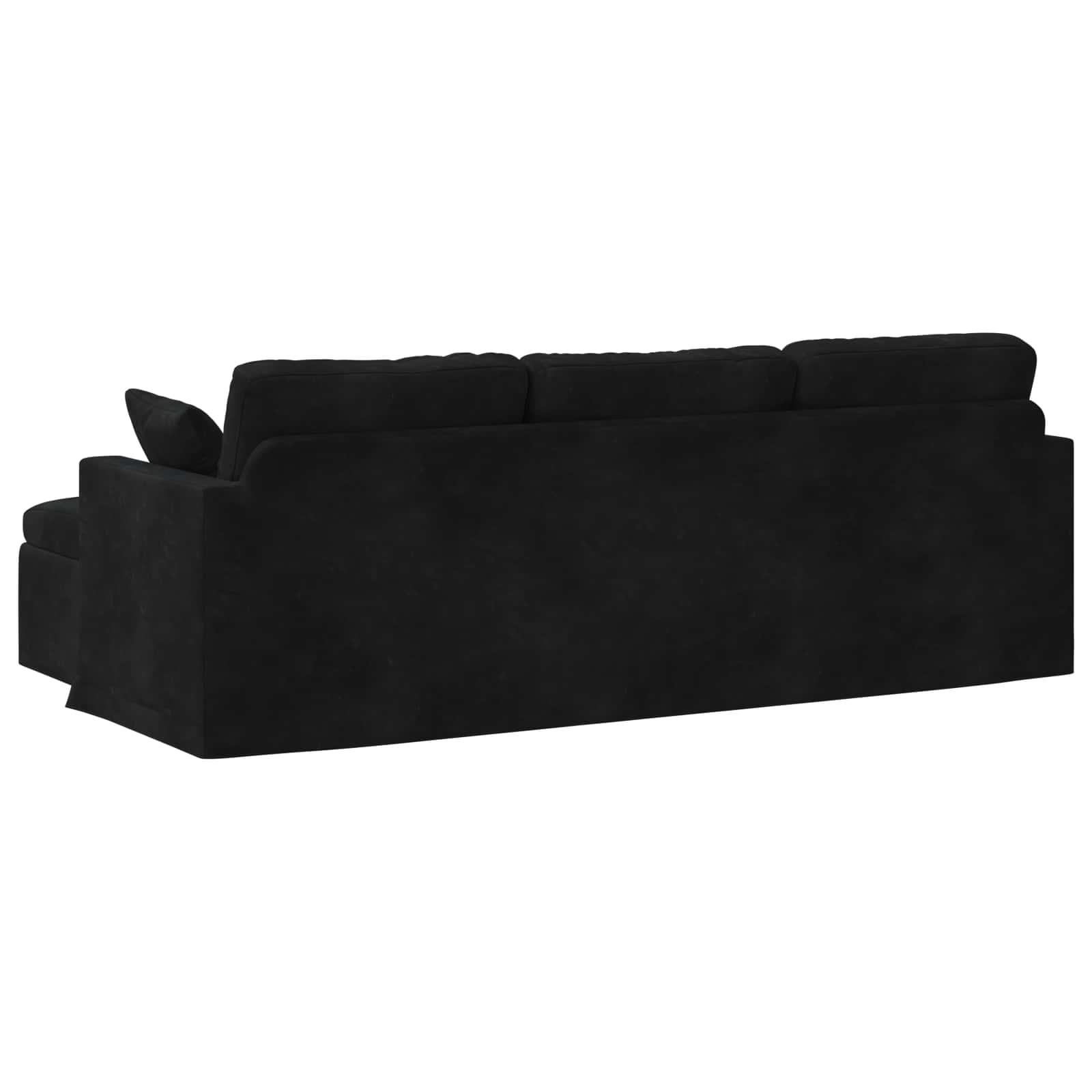 Bank Zwart 228 x 134 x 80 cm Fluweel