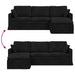 Bank Zwart 228 x 134 x 80 cm Fluweel