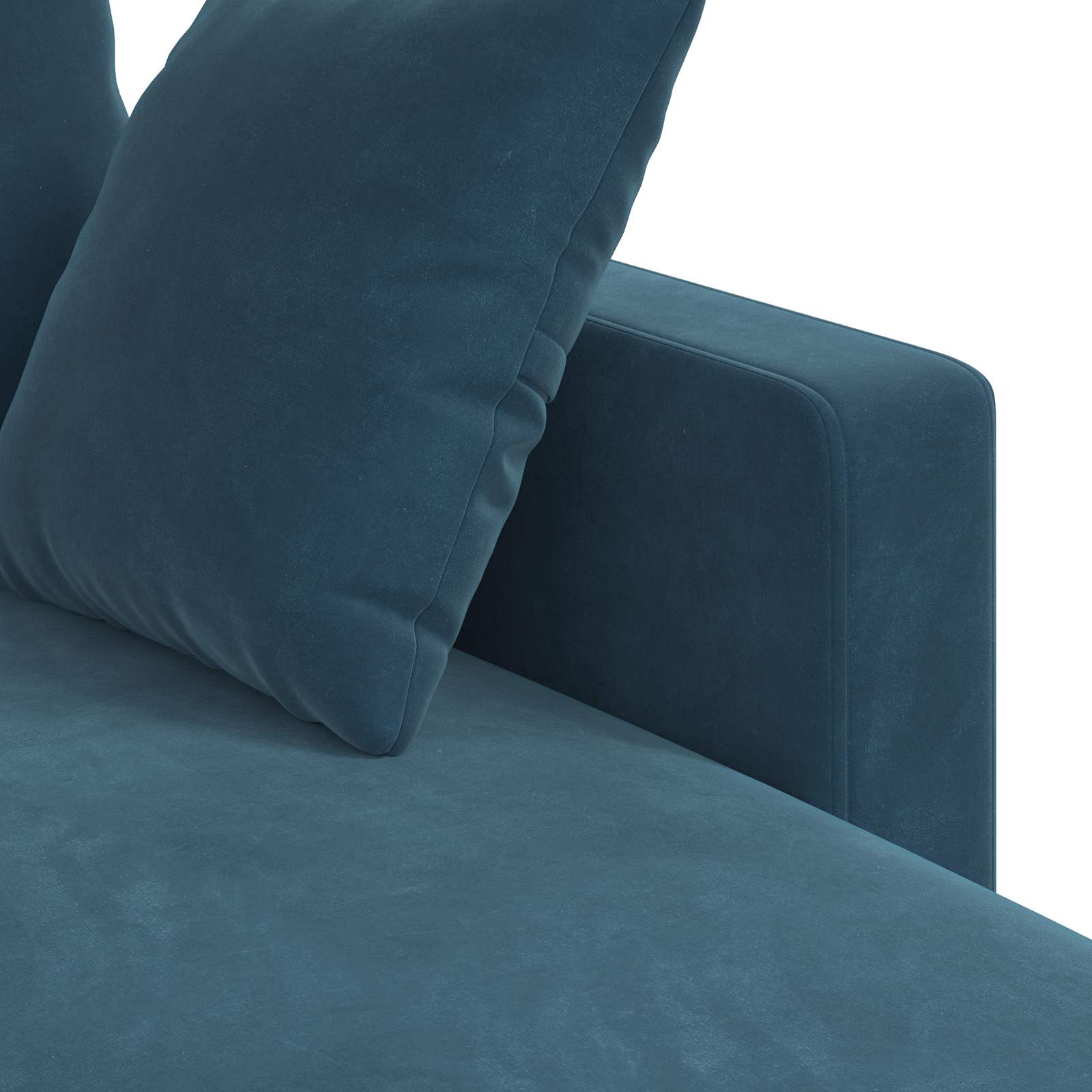 Bank Blauw 228 x 134 x 80 cm Fluweel