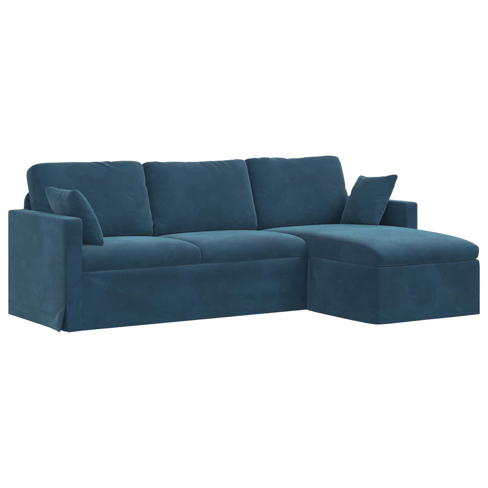 Bank Blauw 228 x 134 x 80 cm Fluweel
