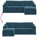 Bank Blauw 228 x 134 x 80 cm Fluweel