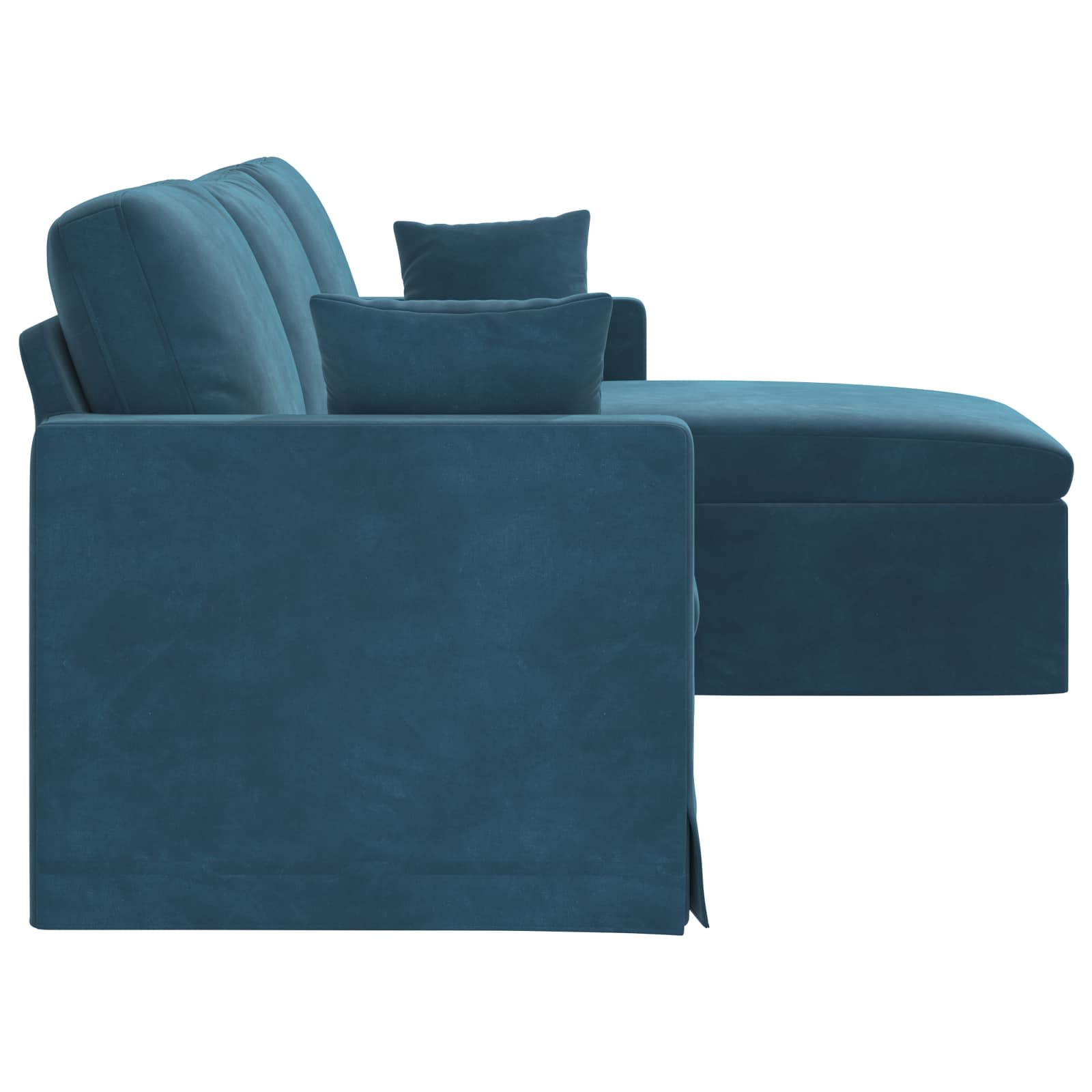 Bank Blauw 228 x 134 x 80 cm Fluweel