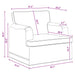 Bank Donkergrijs 84 x 80 x 85 cm Stof