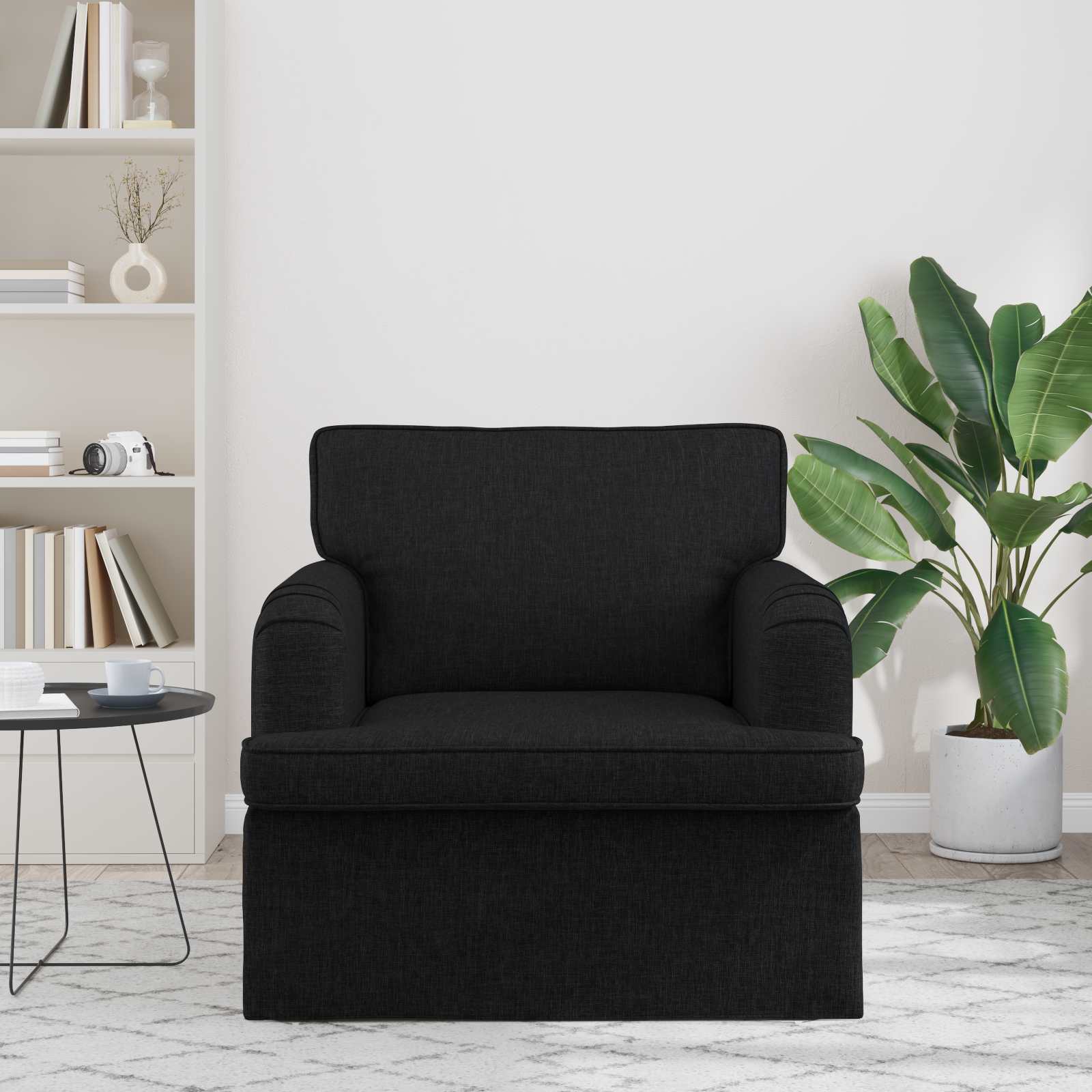 Bank Zwart 84 x 80 x 85 cm Stof