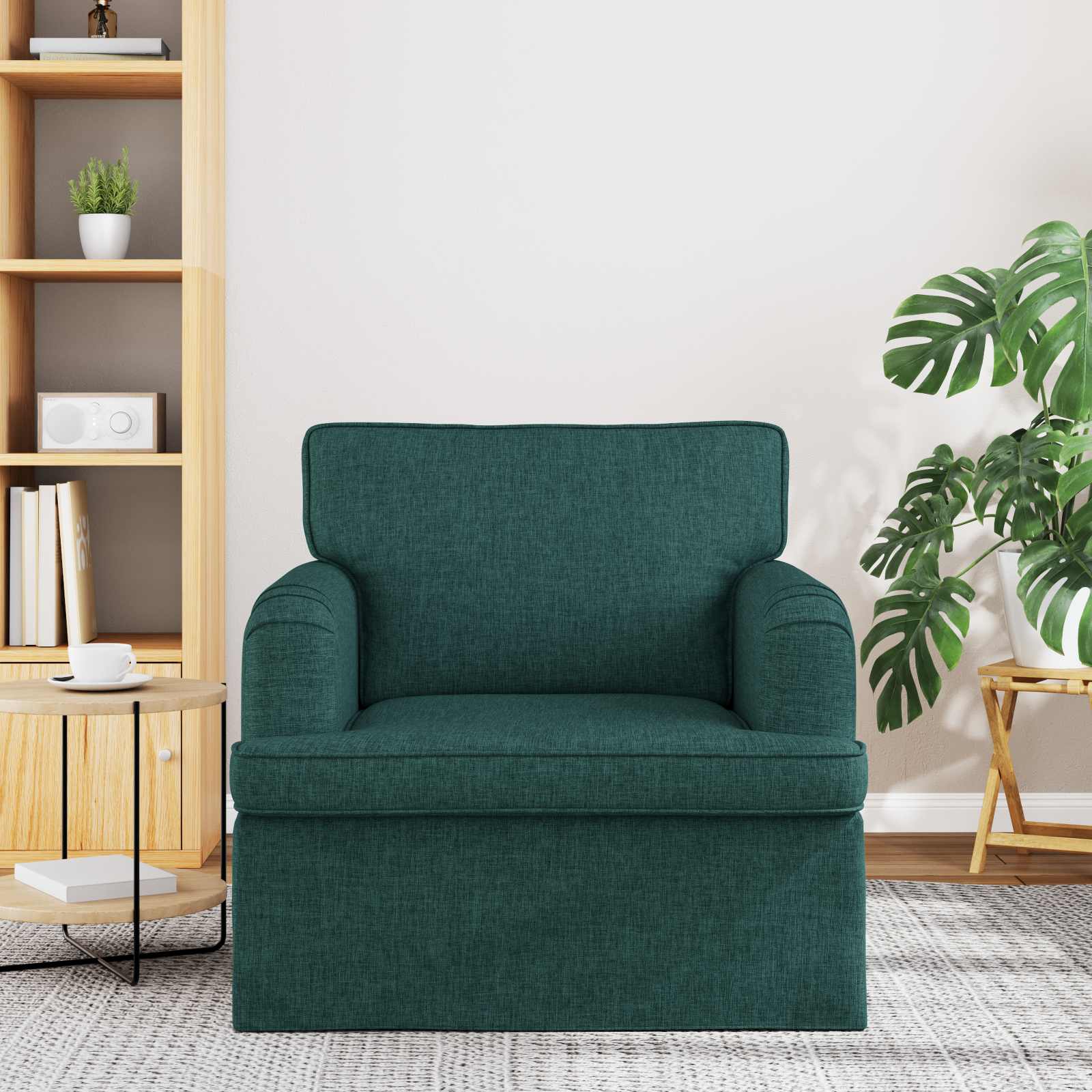 Bank Donkergroen 84 x 80 x 85 cm Stof