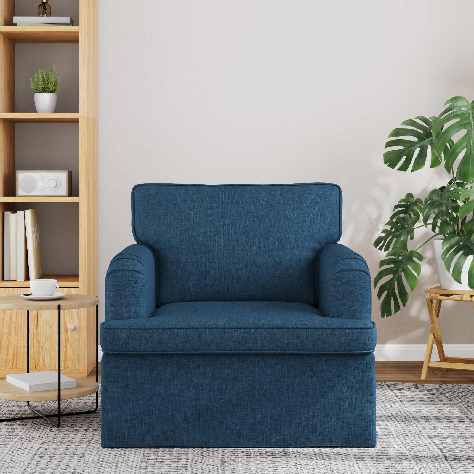 Bank Blauw 84 x 80 x 85 cm Stof