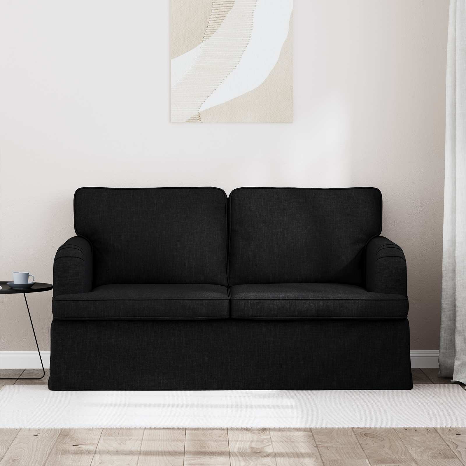 Bank Zwart 144 x 80 x 85 cm Stof