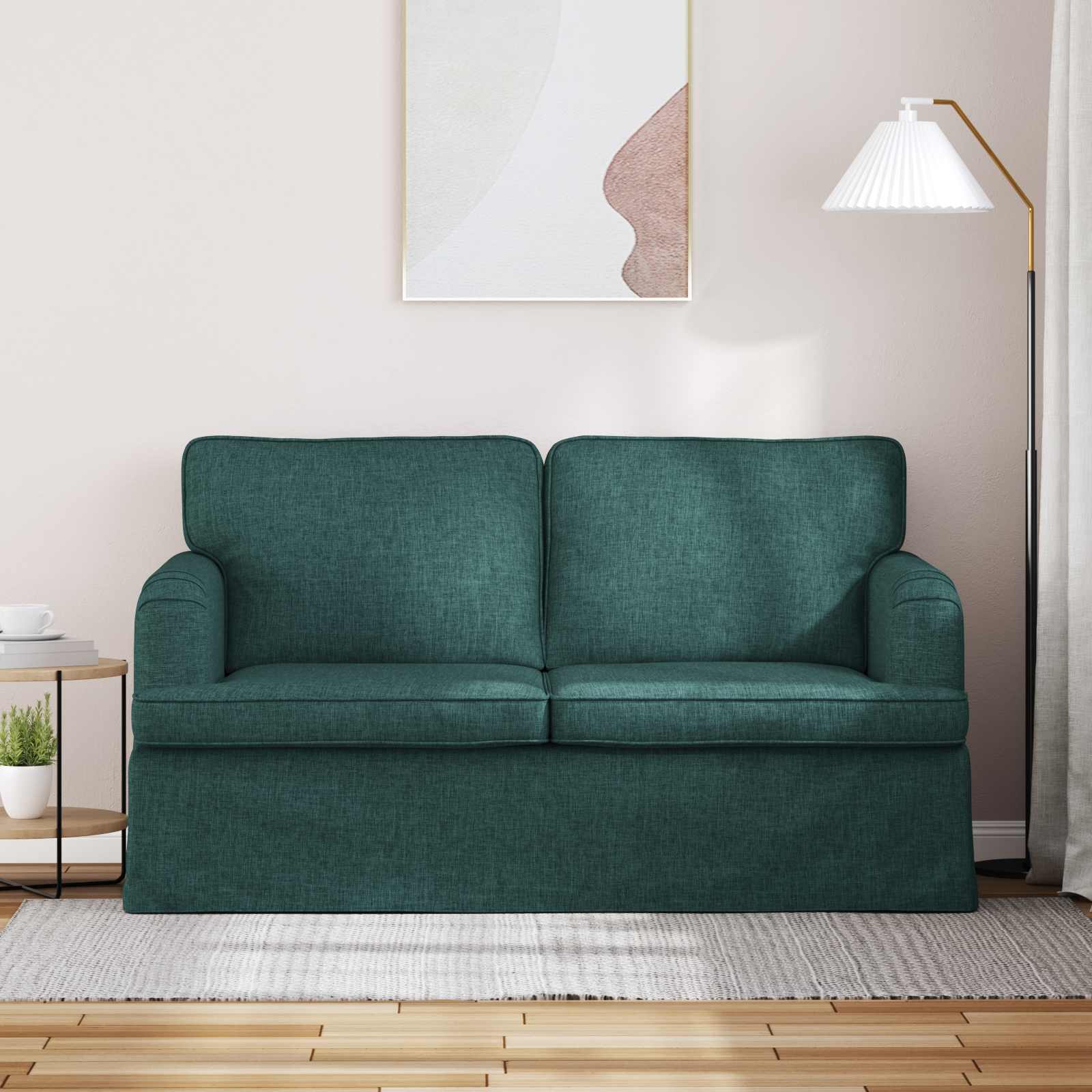 Bank Donkergroen 144 x 80 x 85 cm Stof