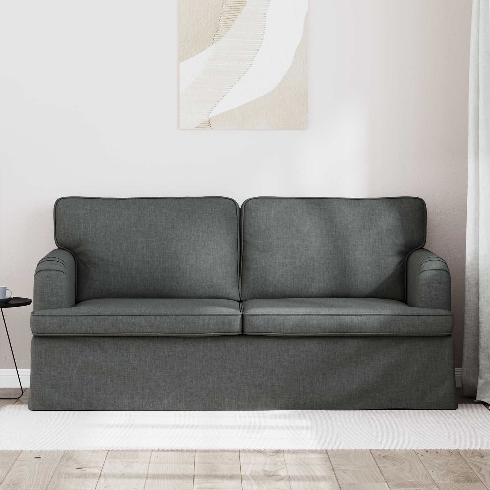 Bank Donkergrijs 162 x 80 x 85 cm Stof