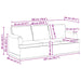 Bank Zwart 201 x 80 x 85 cm Stof