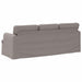 Bank Taupe 201 x 80 x 85 cm Stof