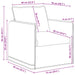 Bank Donkergrijs 75 x 82 x 85 cm Stof