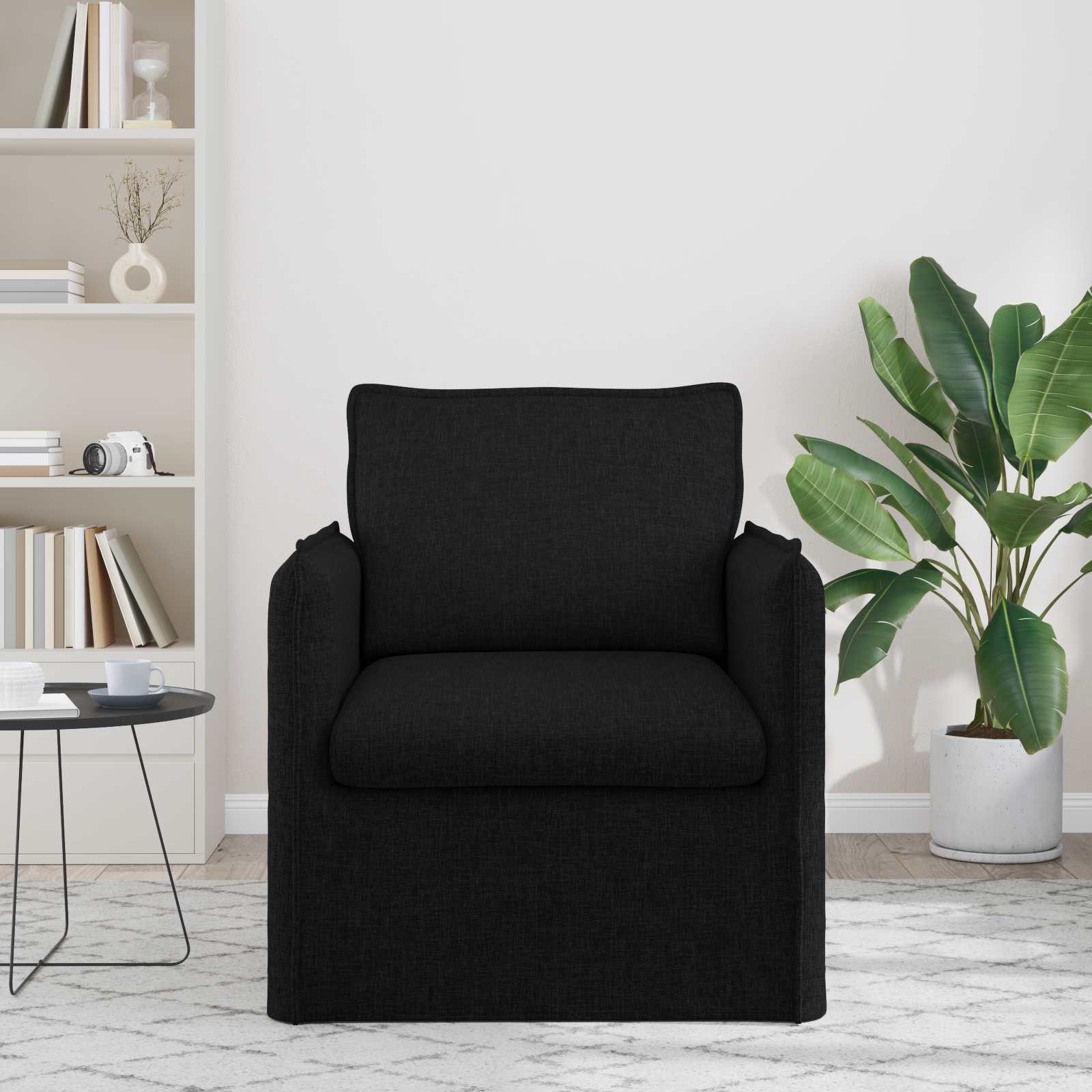 Bank Zwart 75 x 82 x 85 cm Stof