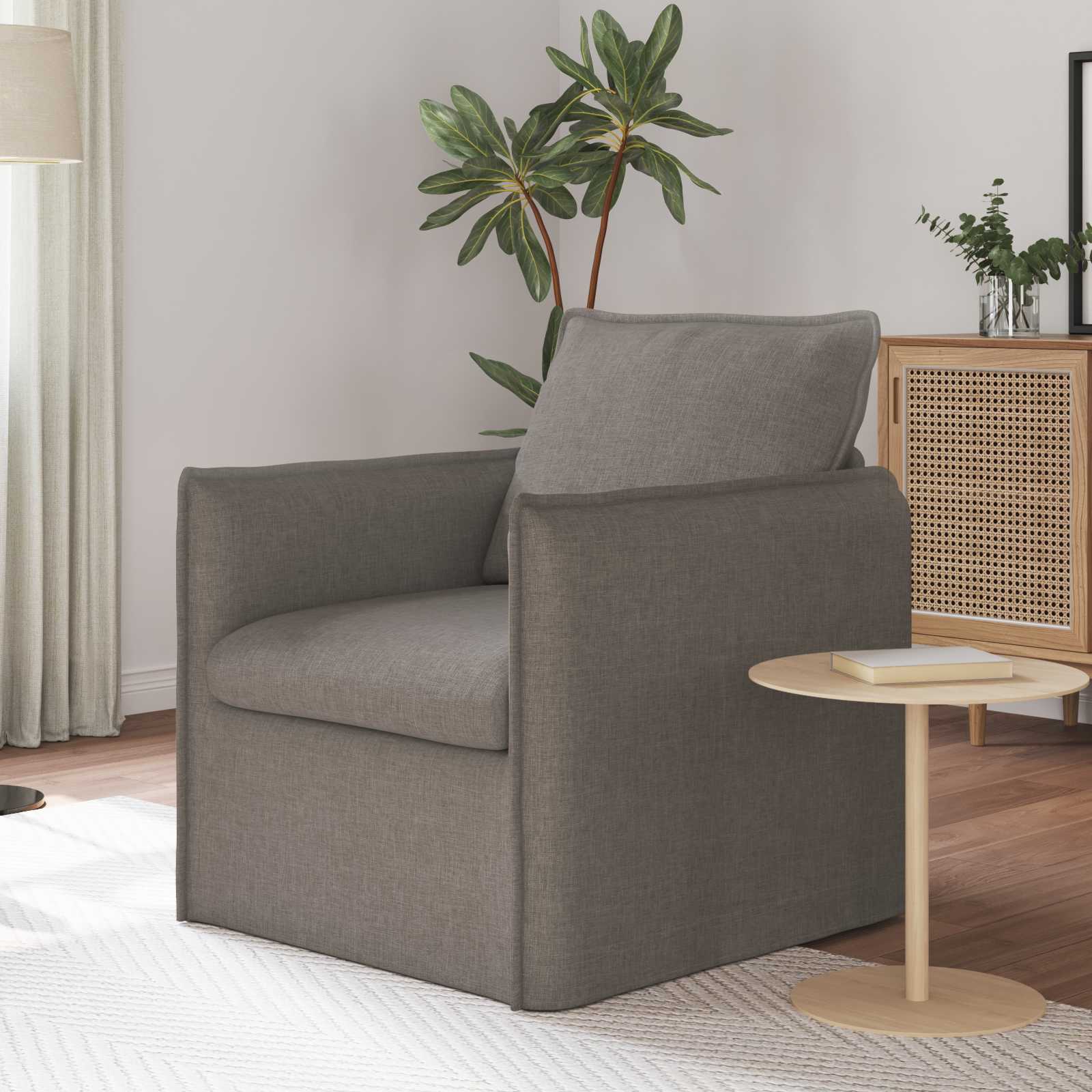 Bank Taupe 75 x 82 x 85 cm Stof