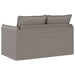 Bank Taupe 136 x 82 x 85 cm Stof