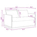 Bank Donkergrijs 156 x 82 x 85 cm Stof