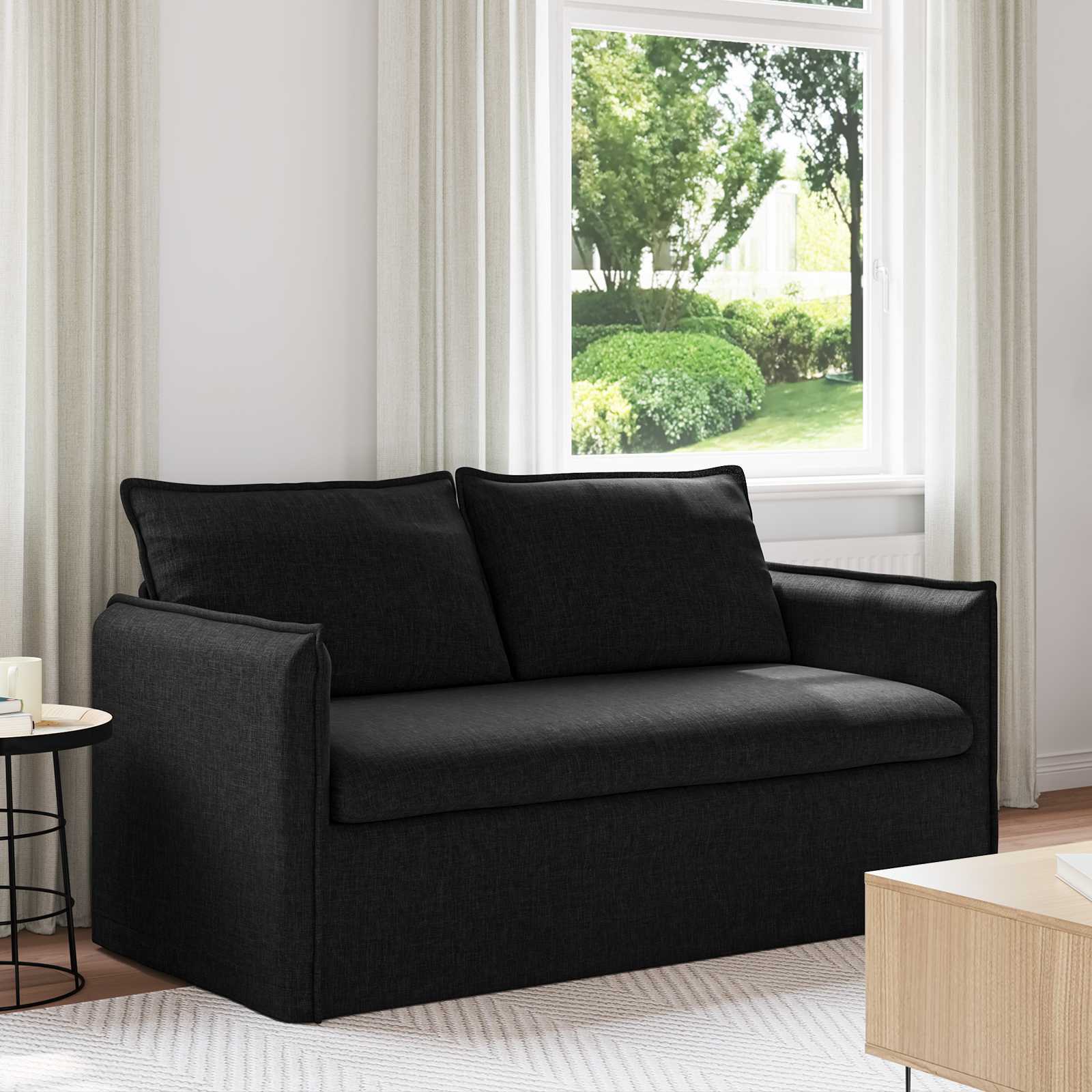 Bank Zwart 156 x 82 x 85 cm Stof