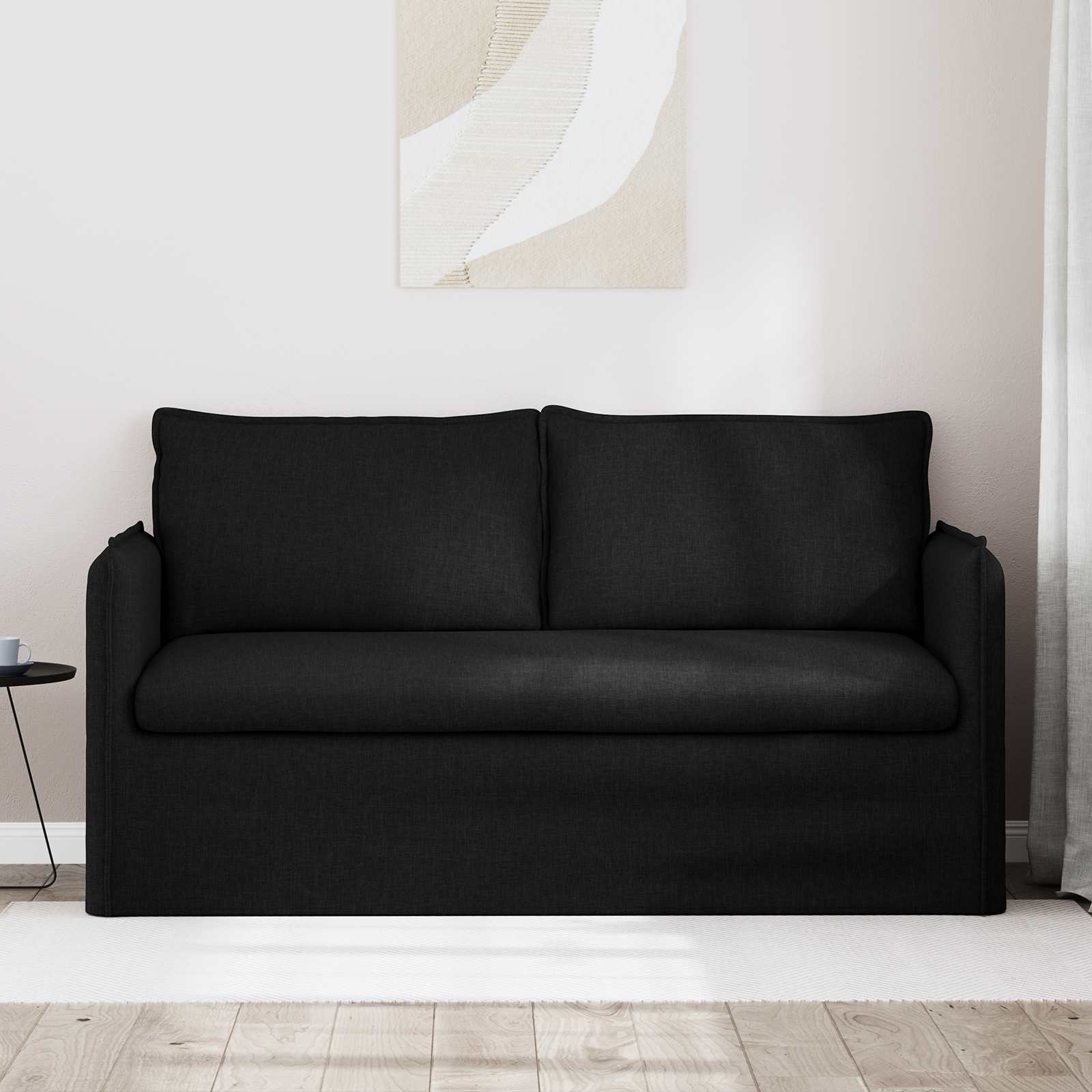 Bank Zwart 156 x 82 x 85 cm Stof