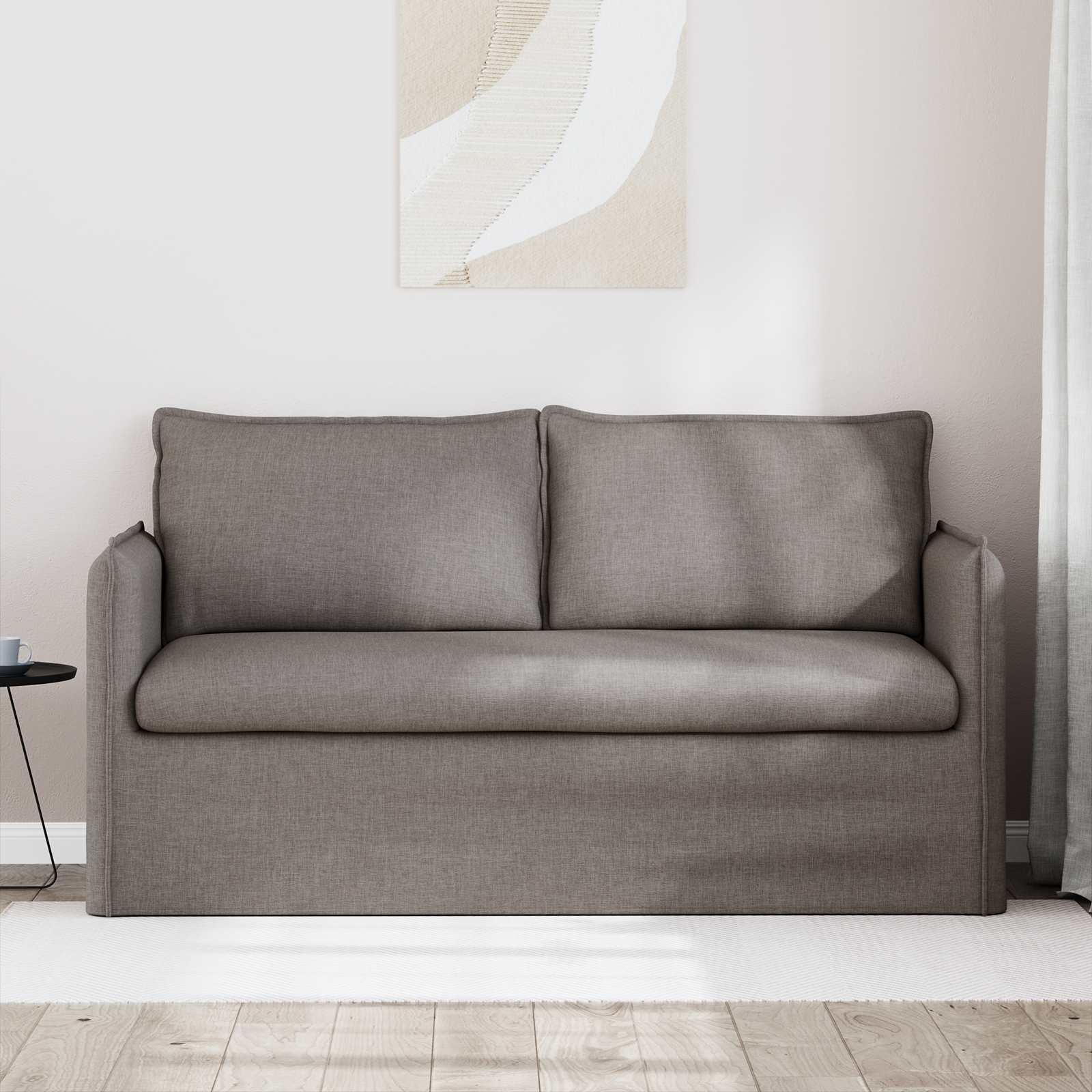 Bank Taupe 156 x 82 x 85 cm Stof