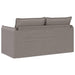Bank Taupe 156 x 82 x 85 cm Stof