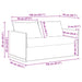 Bank Blauw 156 x 82 x 85 cm Stof