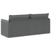 Bank Donkergrijs 196 x 82 x 85 cm Stof