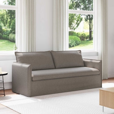 Bank Taupe 196 x 82 x 85 cm Stof