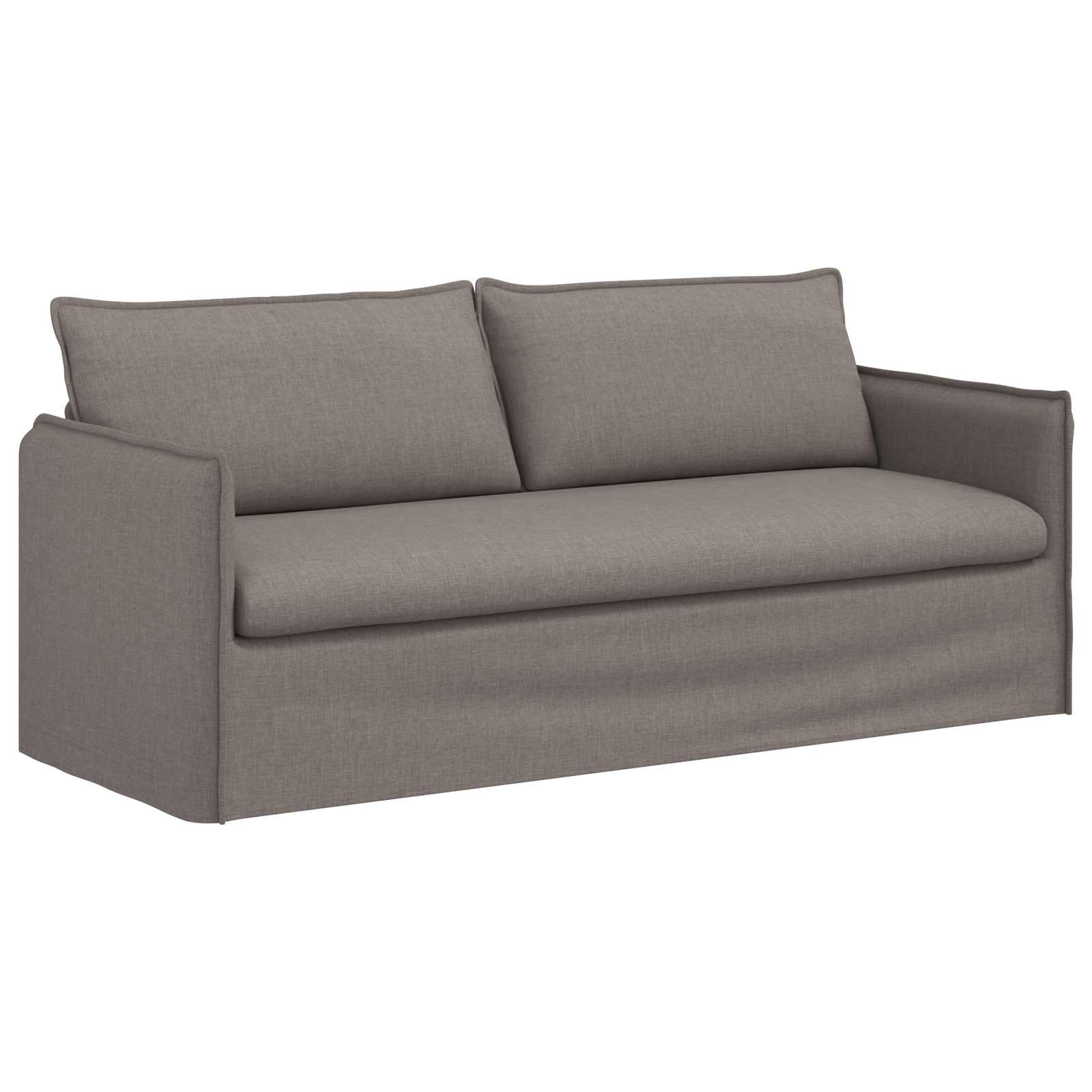 Bank Taupe 196 x 82 x 85 cm Stof