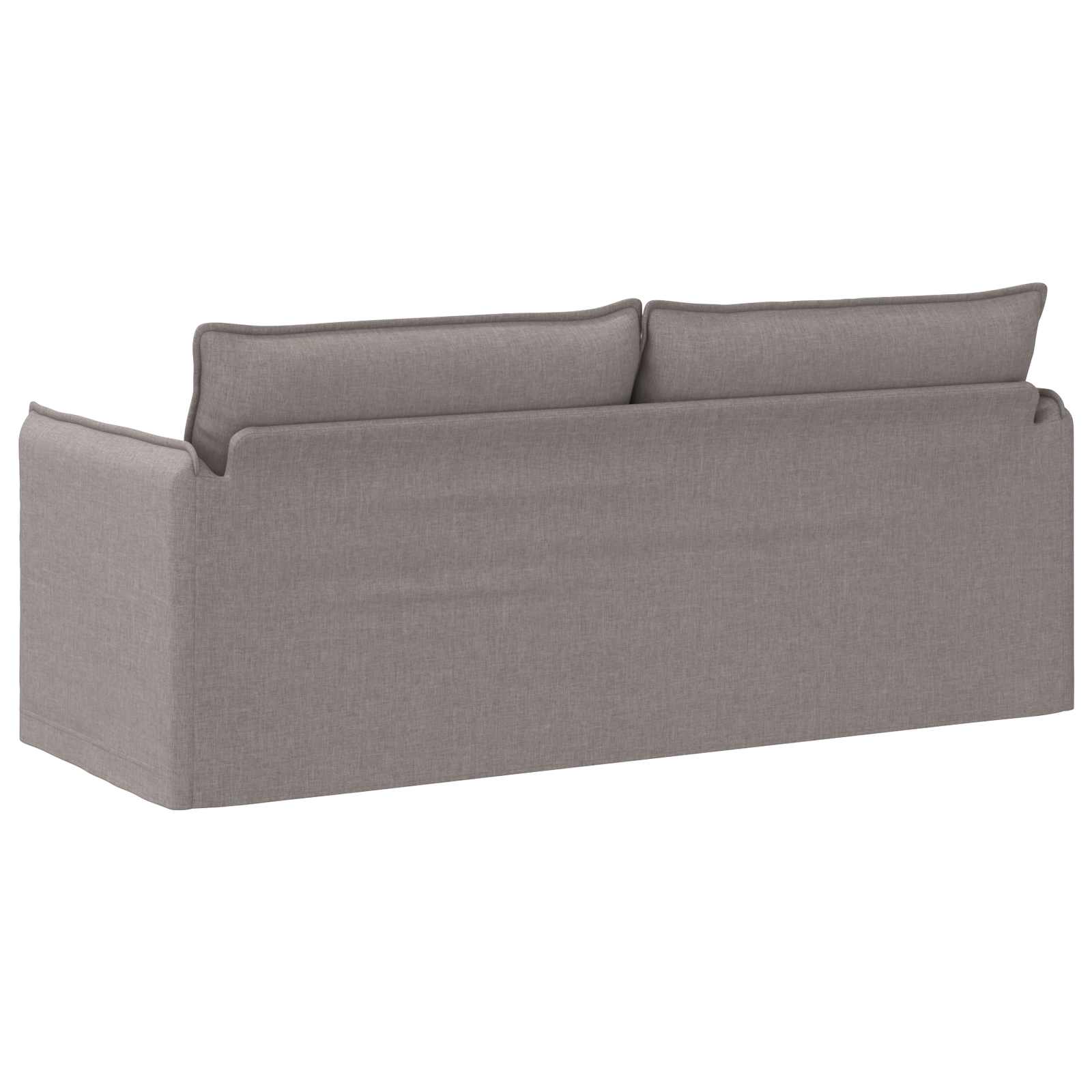 Bank Taupe 196 x 82 x 85 cm Stof
