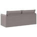 Bank Taupe 196 x 82 x 85 cm Stof