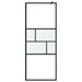 Inloop Douche Wand Zwart 80 x 195 x 0.5 cm Glas en Aluminium