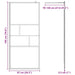 Inloop Douche Wand Zwart 90 x 195 x 0,5 cm Glas en Aluminium