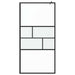 Inloop Douche Wand Zwart 100 x 195 x 0,5 cm Glas en Aluminium