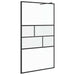 Inloop Douche Wand Zwart 115 x 195 x 0,5 cm Glas en Aluminium