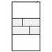 Inloop Douche Wand Zwart 115 x 195 x 0,5 cm Glas en Aluminium