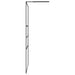 Inloop Douche Wand Zwart 115 x 195 x 0,5 cm Glas en Aluminium