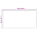 Vloerkleedloper MARSA Crème 80 x 100 cm Polyester en PVC