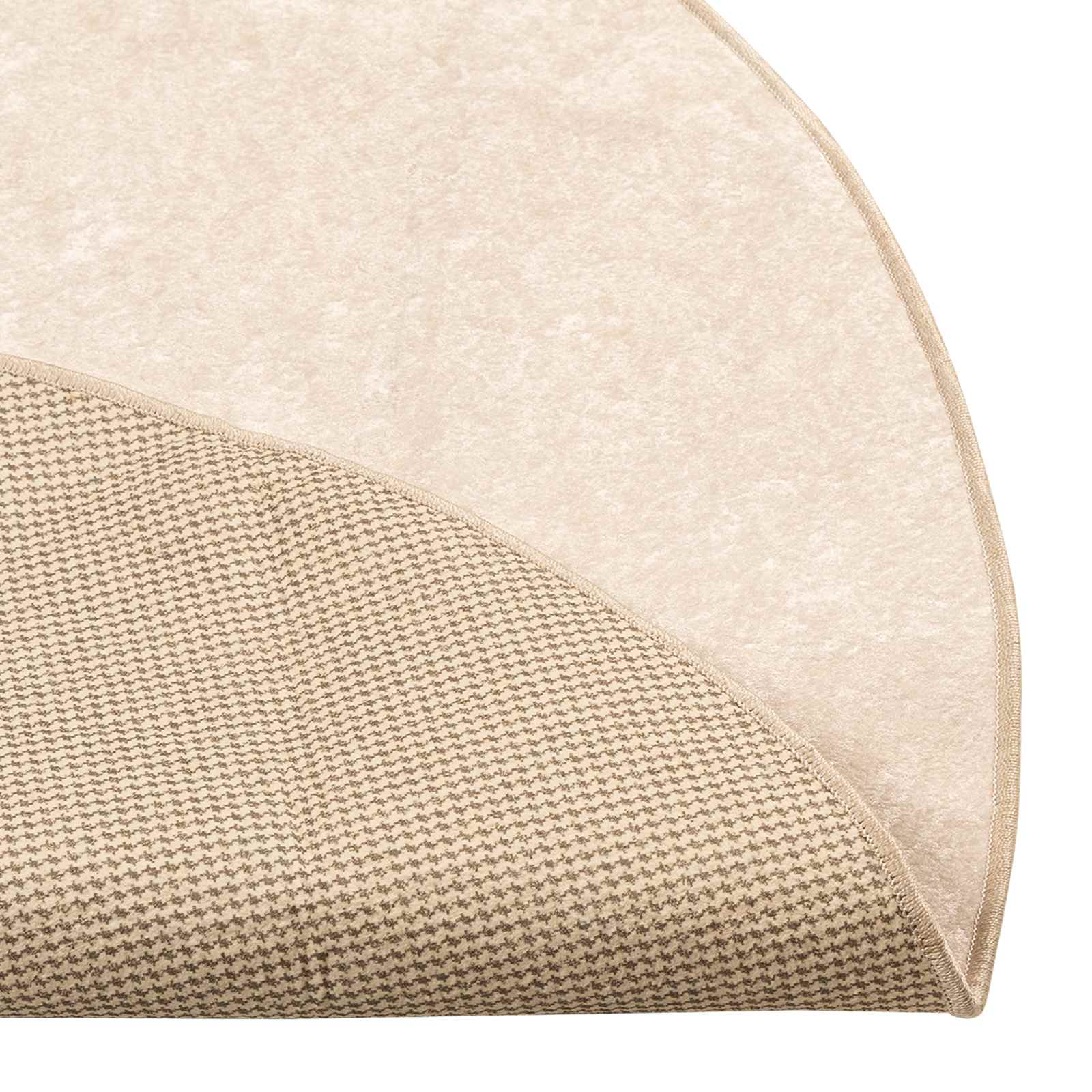 Vloerkleedloper MARSA Crème 120 x 120 cm Polyester en PVC