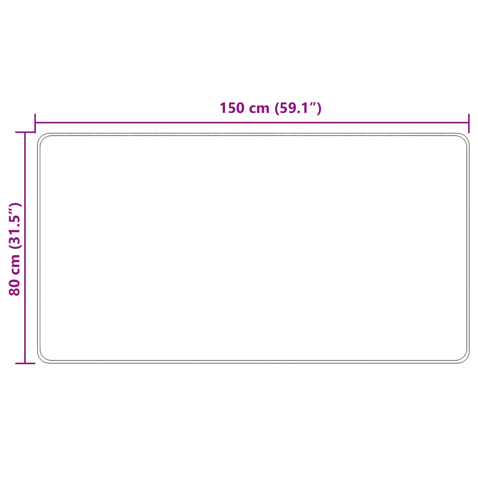 Vloerkleedloper MARSA Zand 80 x 150 cm Polyester en PVC