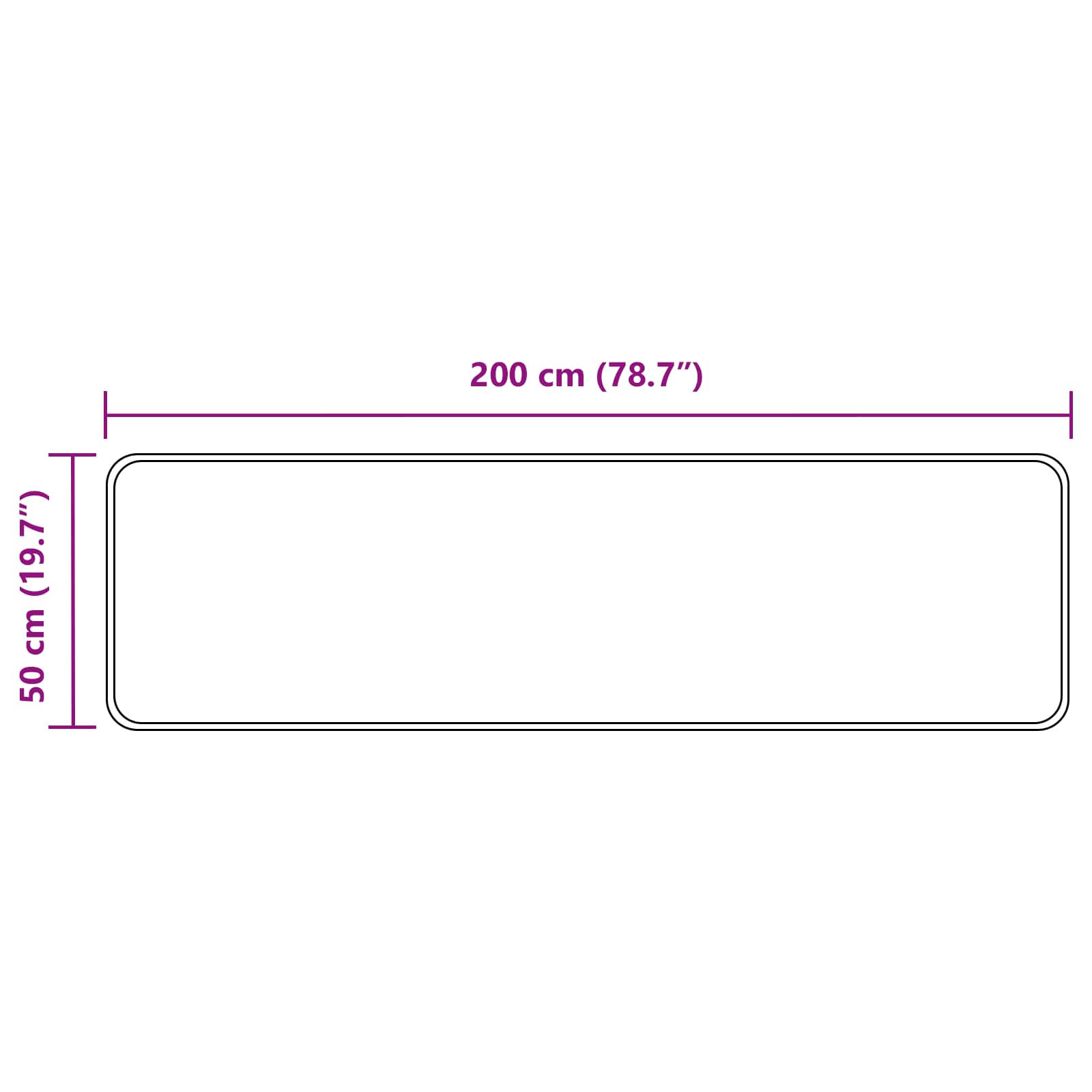 Vloerkleedloper MARSA Bosgroen 50 x 200 cm Polyester en PVC