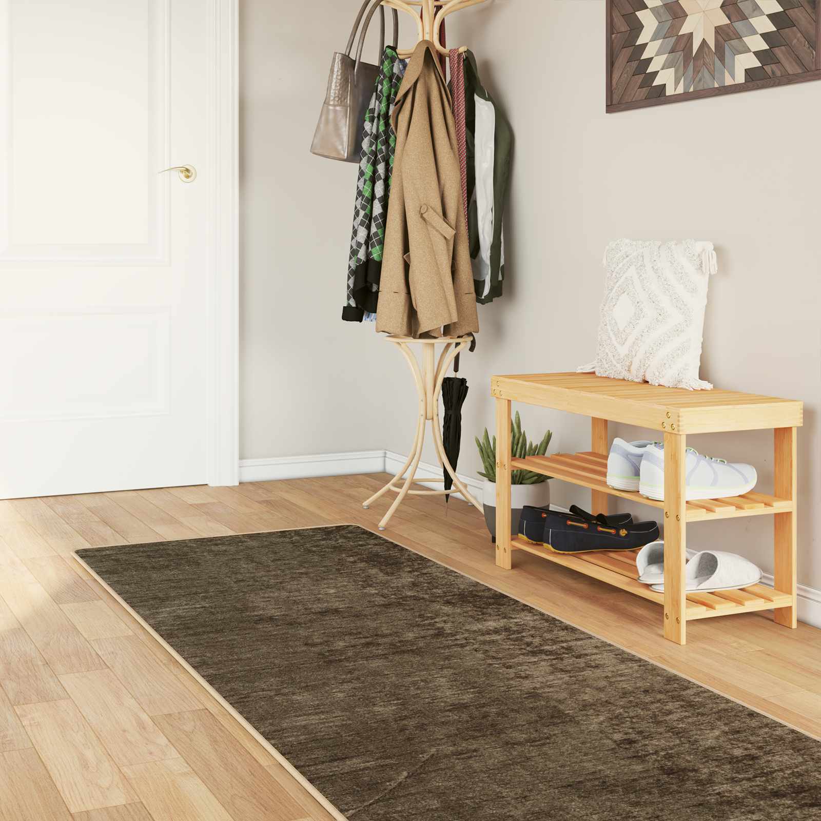 Vloerkleedloper MARSA Bosgroen 100 x 300 cm Polyester en PVC