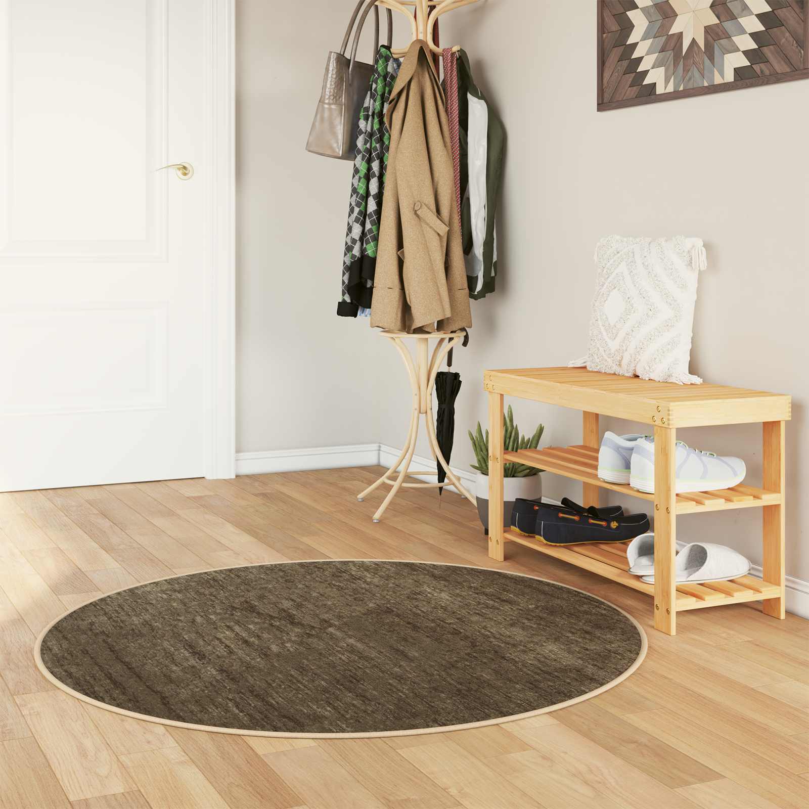 Vloerkleedloper MARSA Bosgroen 120 x 120 cm Polyester en PVC