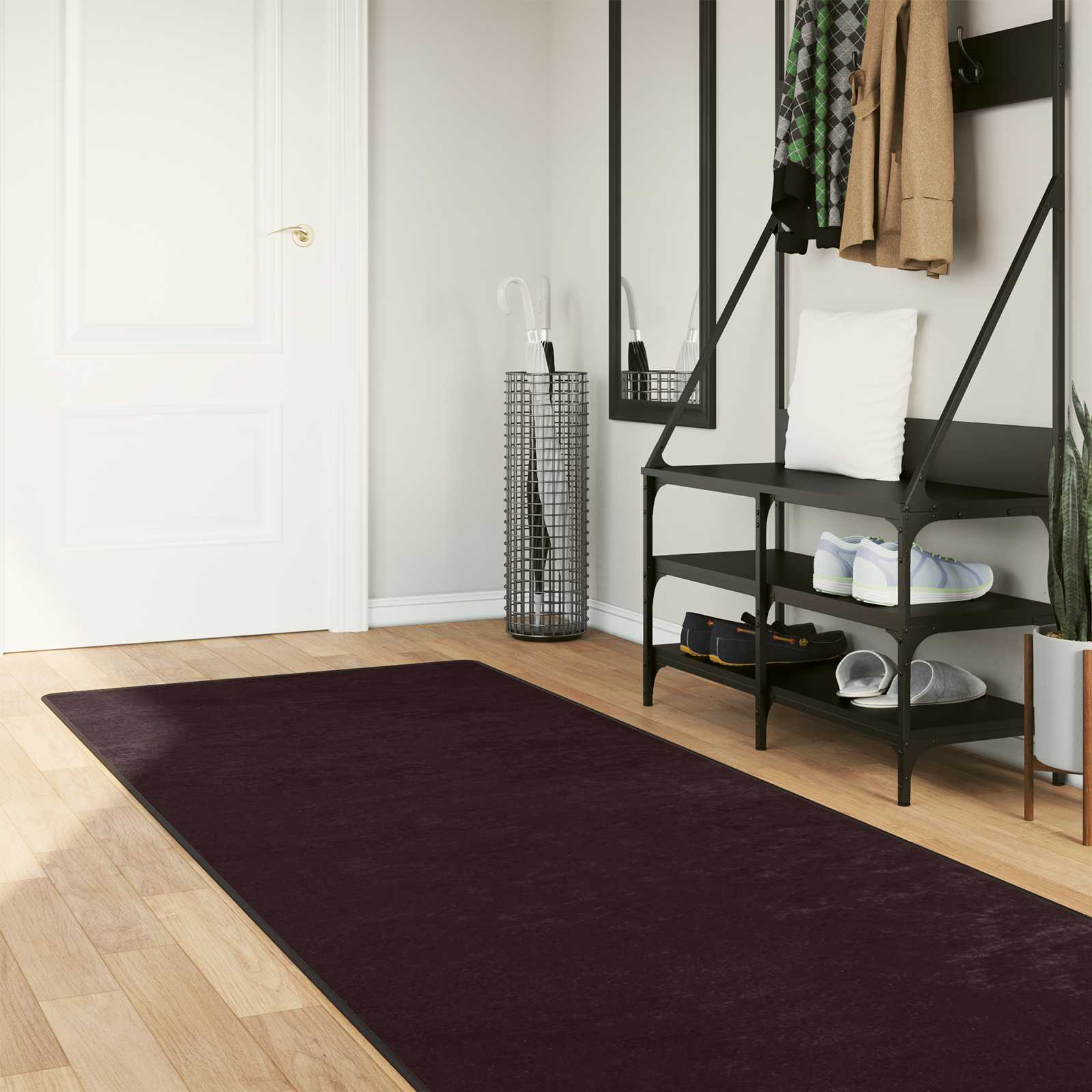Vloerkleedloper MARSA Antraciet 100 x 450 cm Polyester en PVC