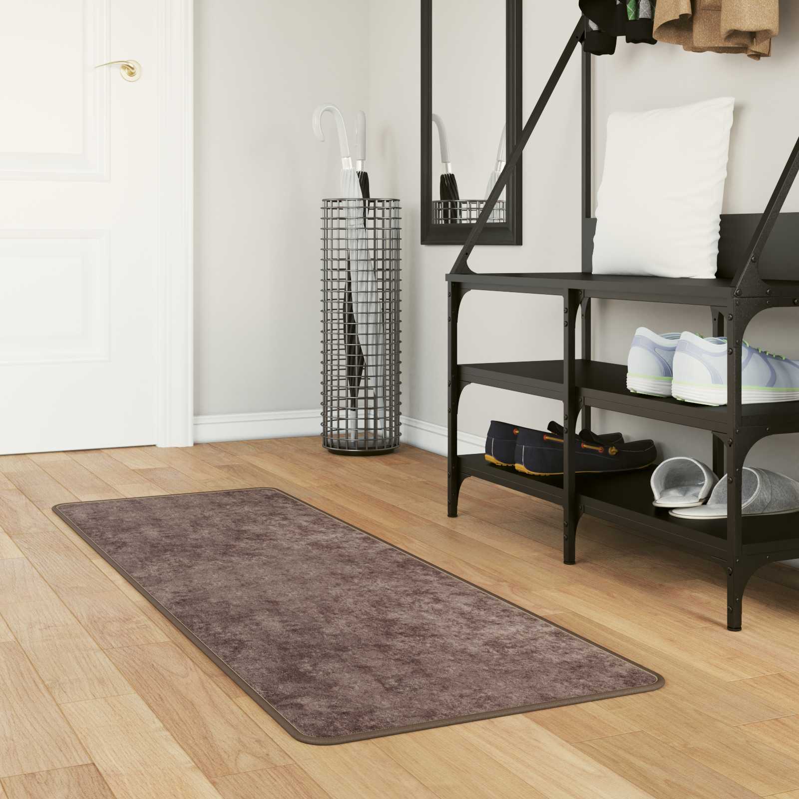 Vloerkleedloper MARSA Grijs 50 x 200 cm Polyester en PVC