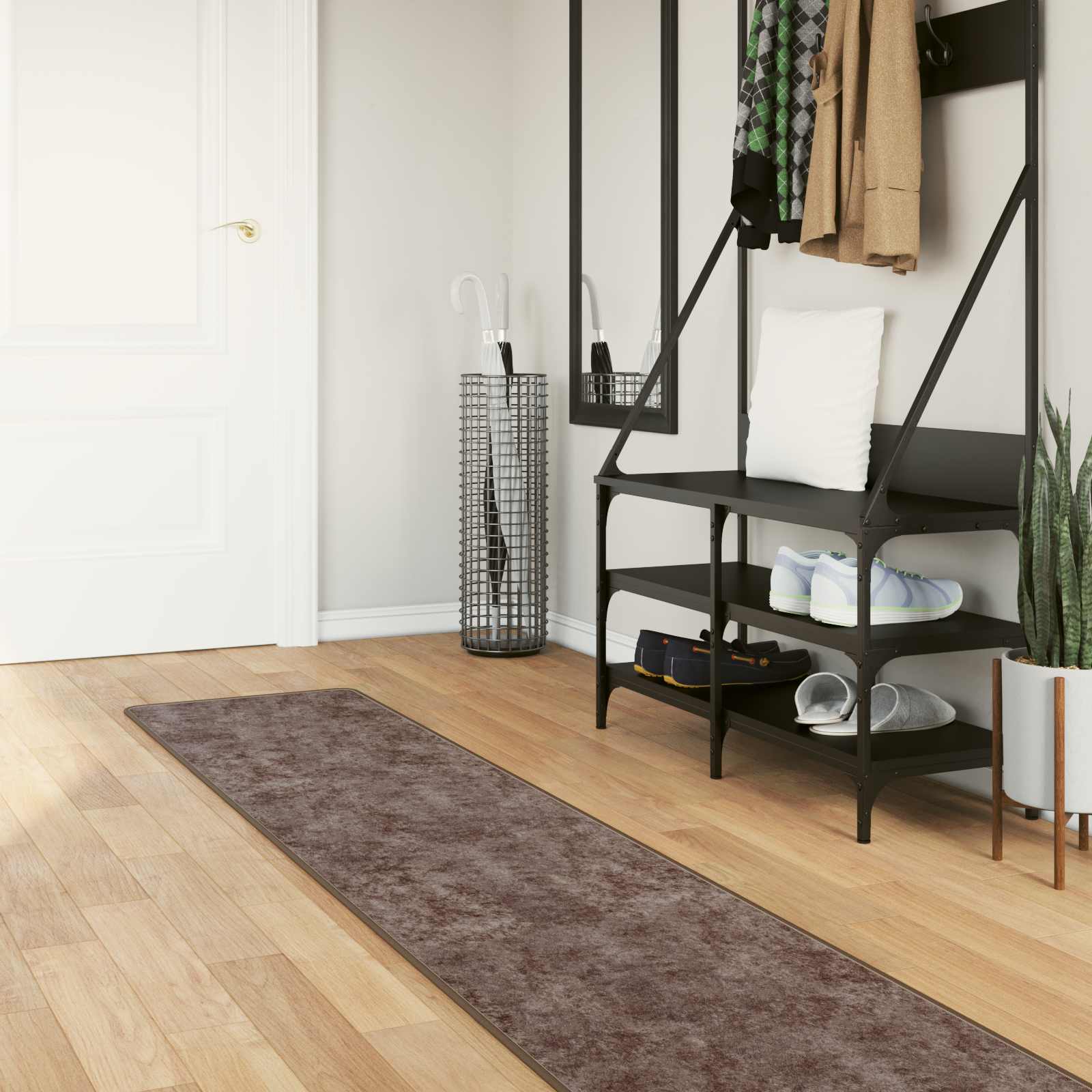 Vloerkleedloper MARSA Grijs 50 x 450 cm Polyester en PVC