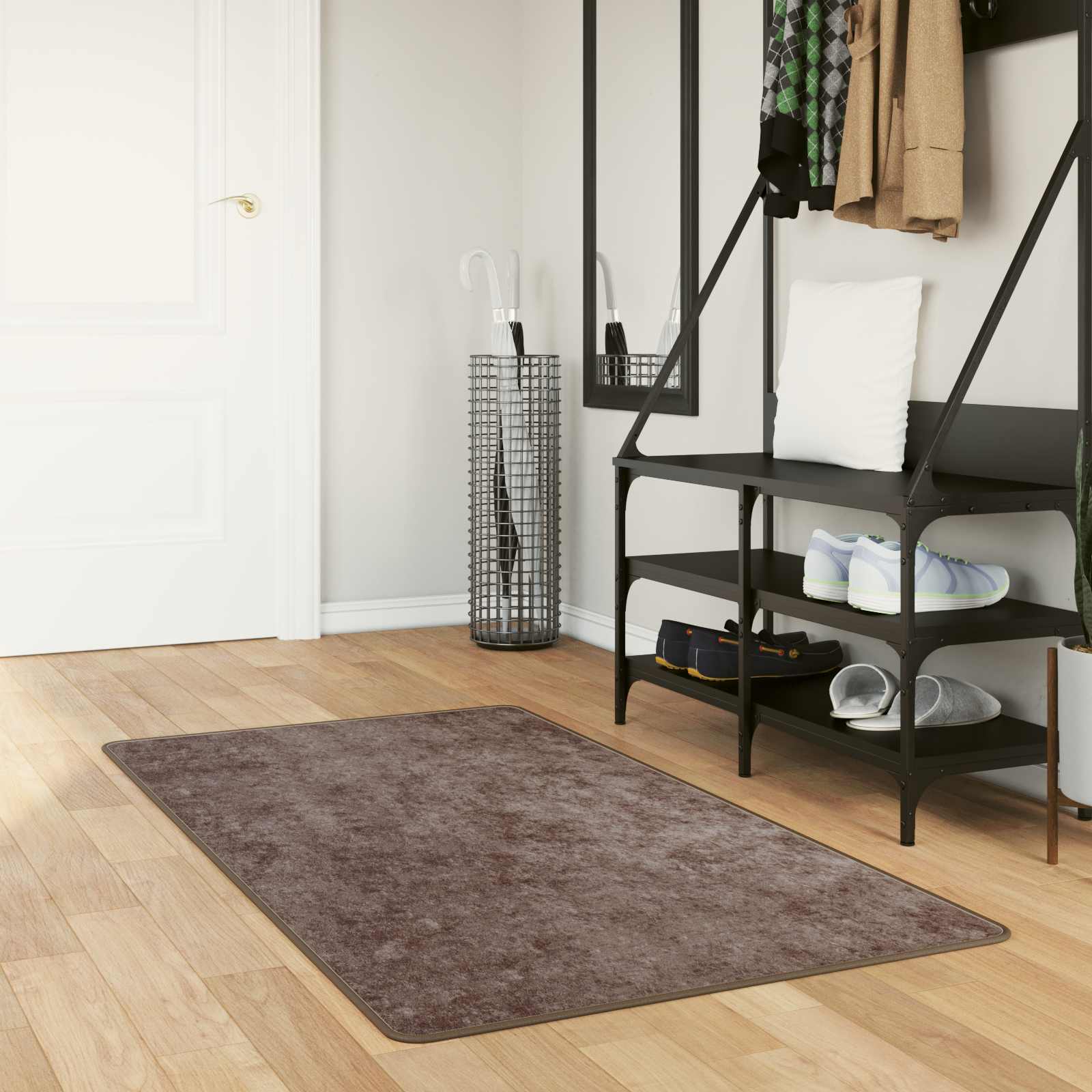 Vloerkleedloper MARSA Grijs 80 x 200 cm Polyester en PVC